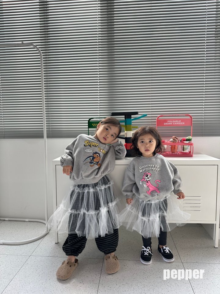 The Pepper - Korean Children Fashion - #Kfashion4kids - Mesh Layered Skirt - 4