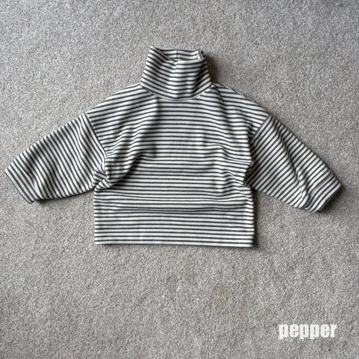 The Pepper - Korean Children Fashion - #littlefashionista - Pepper Stripe Turtleneck Tee - 4