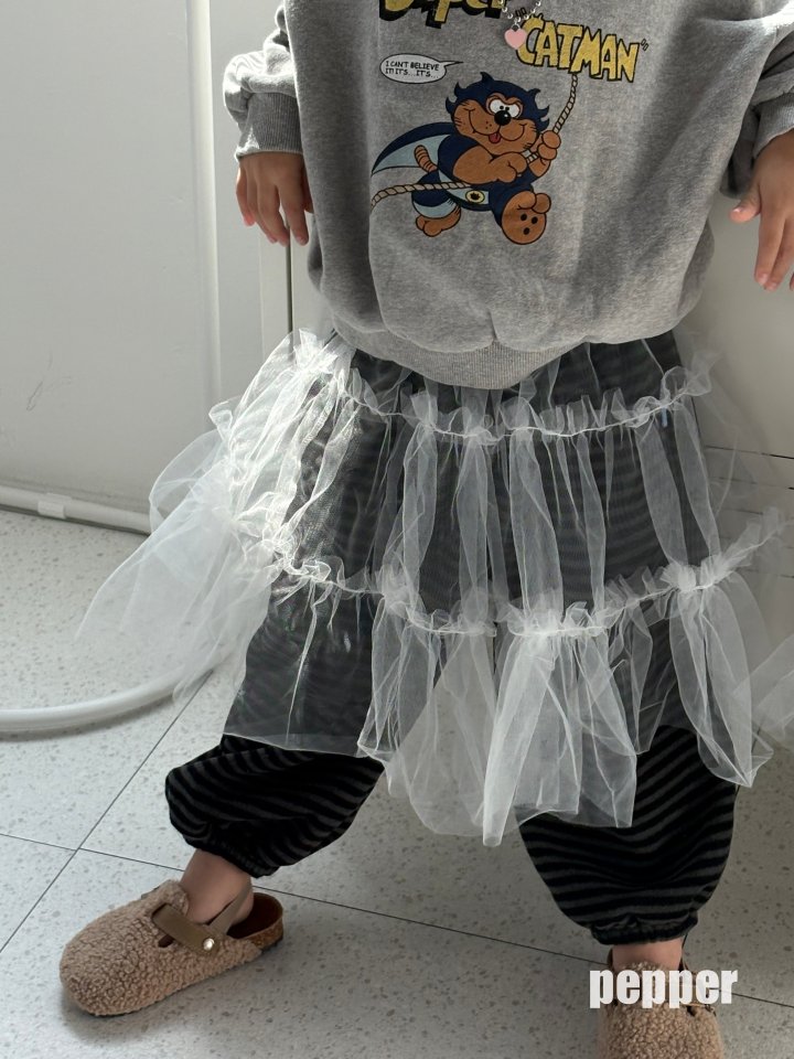 The Pepper - Korean Children Fashion - #magicofchildhood - Mesh Layered Skirt - 5