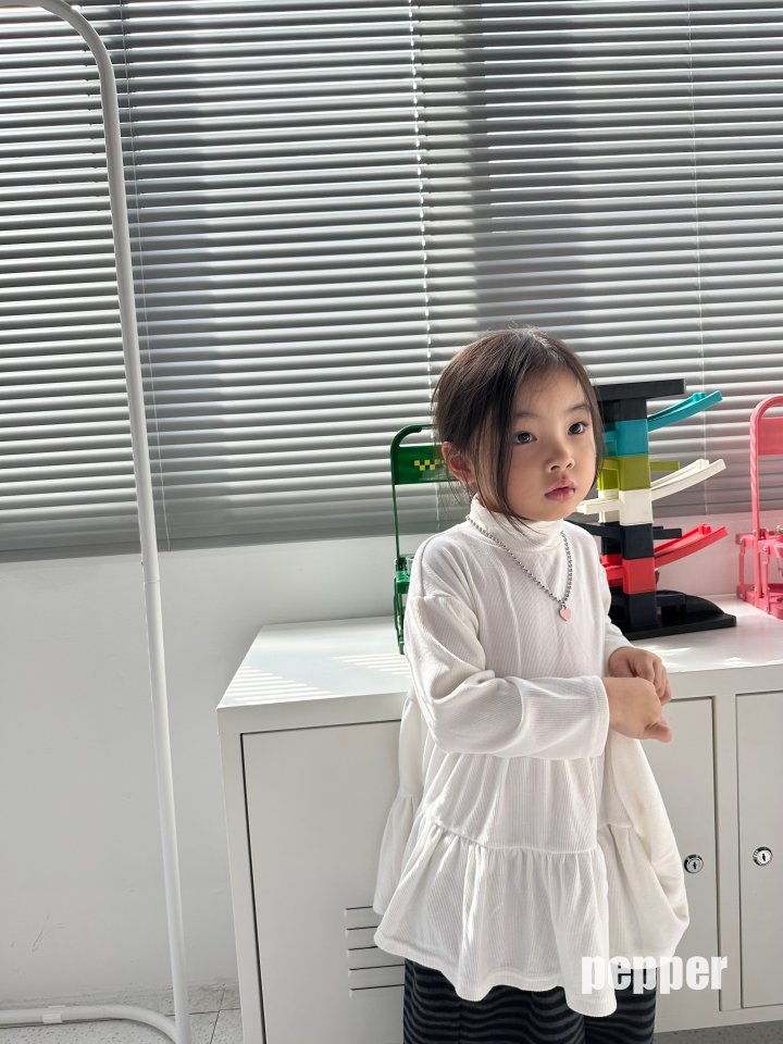 The Pepper - Korean Children Fashion - #minifashionista - Frill Turtleneck Tee - 8