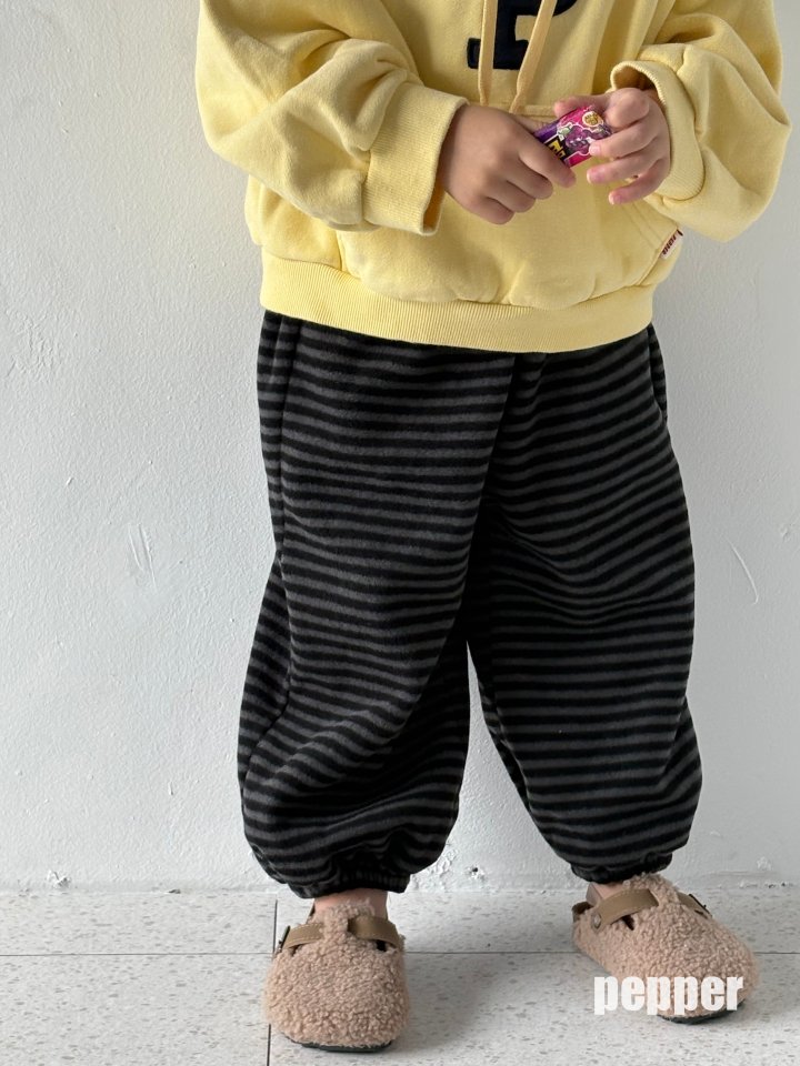 The Pepper - Korean Children Fashion - #minifashionista - Striped Jogger Pants - 6