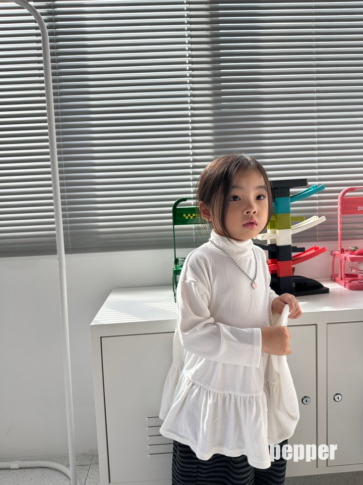 The Pepper - Korean Children Fashion - #prettylittlegirls - Frill Turtleneck Tee - 9