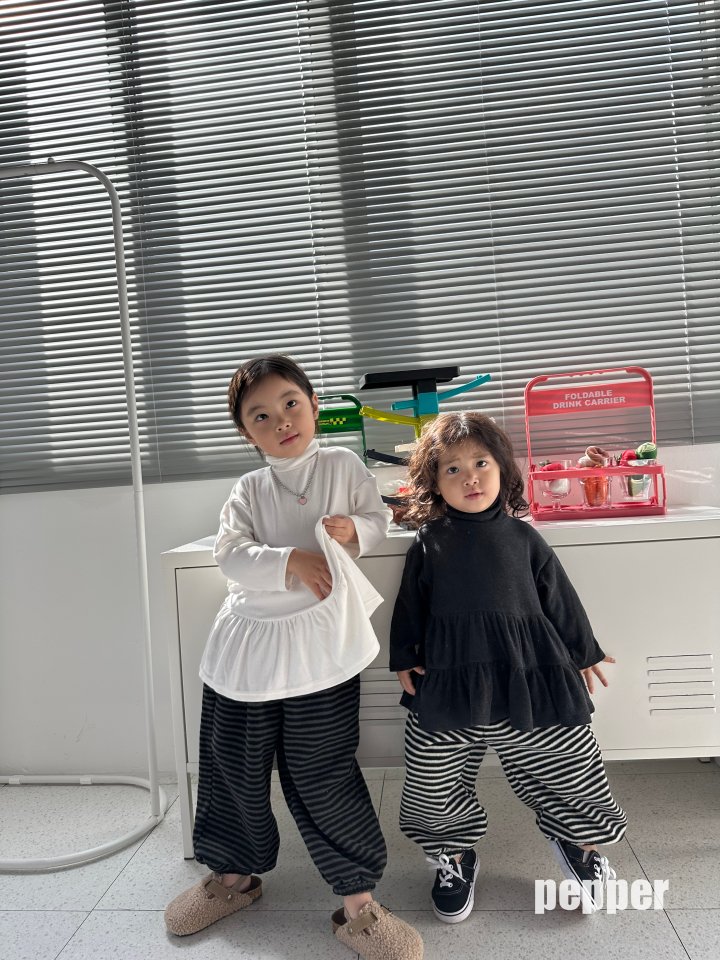 The Pepper - Korean Children Fashion - #prettylittlegirls - Striped Jogger Pants - 7