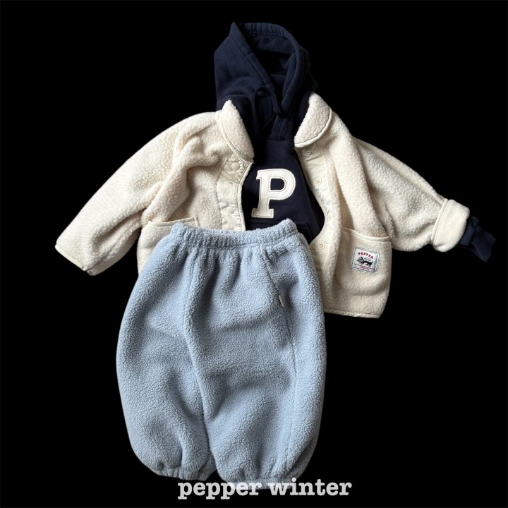 The Pepper - Korean Children Fashion - #prettylittlegirls - P Embroidered Hoodie - 10