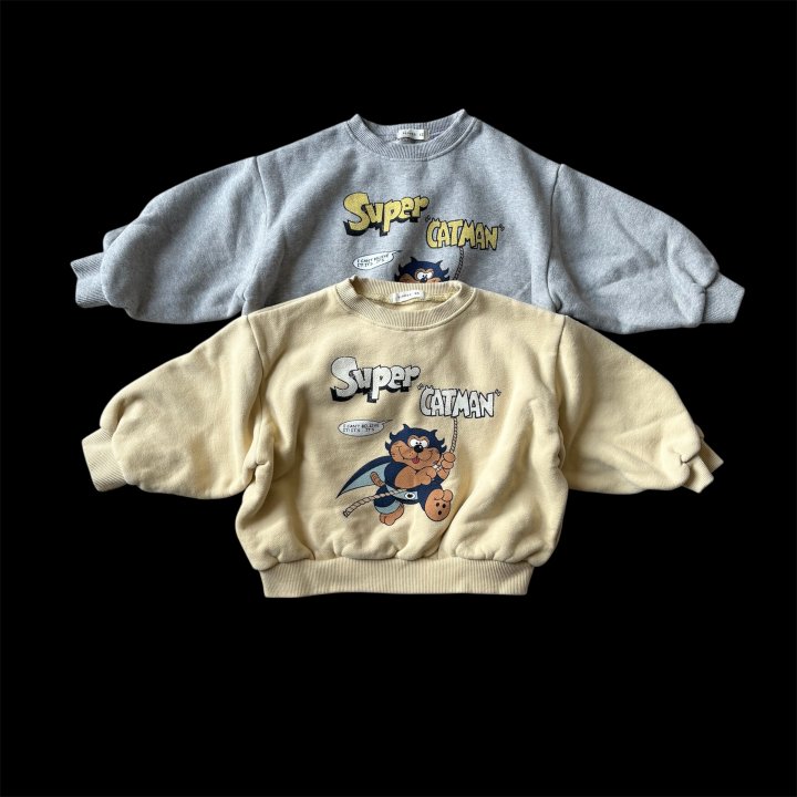 The Pepper - Korean Children Fashion - #toddlerclothing - Catman Sweatshirt