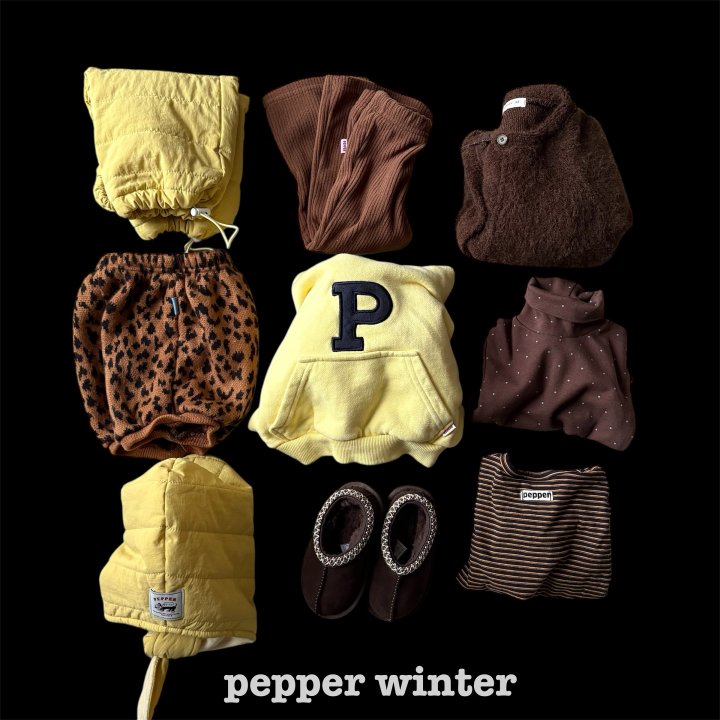 The Pepper - Korean Children Fashion - #toddlerclothing - P Embroidered Hoodie - 12