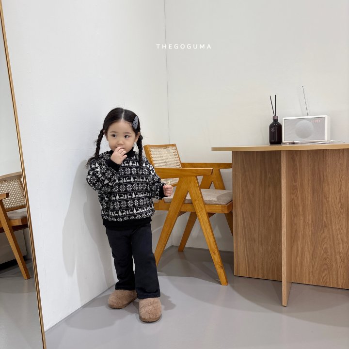 Thegoguma - Korean Children Fashion - #Kfashion4kids - Snowflake Knit Sweatshirt - 8