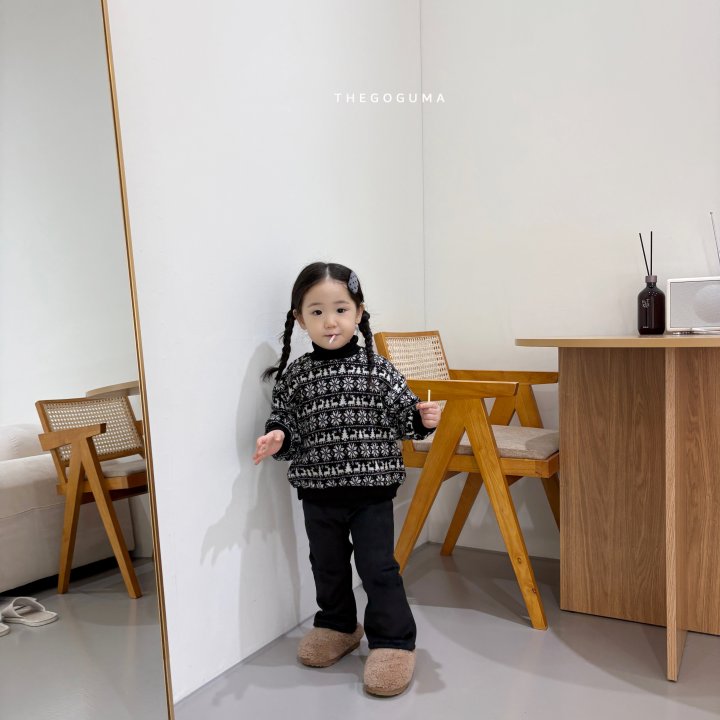 Thegoguma - Korean Children Fashion - #Kfashion4kids - Flare Bonded Span Pants - 5