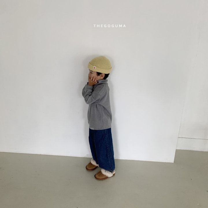 Thegoguma - Korean Children Fashion - #childofig - Multi Striped Turtleneck Tee - 6