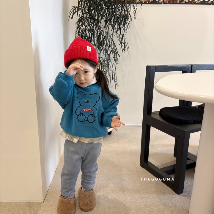 Thegoguma - Korean Children Fashion - #childrensboutique - Pupu Embroidery Sweatshirt - 6
