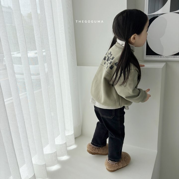 Thegoguma - Korean Children Fashion - #designkidswear - Basic Brushed Denim Pants - 10