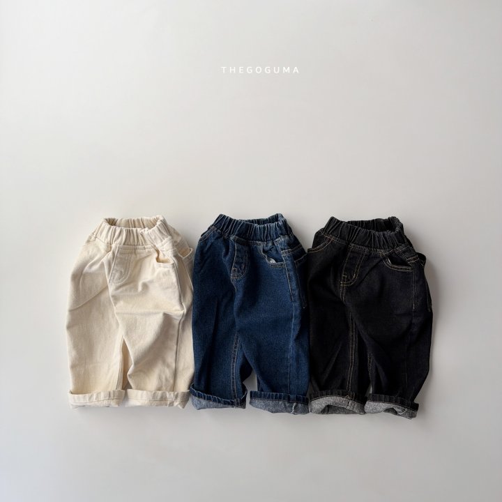 Thegoguma - Korean Children Fashion - #designkidswear - Brushed Cozy Denim Pants