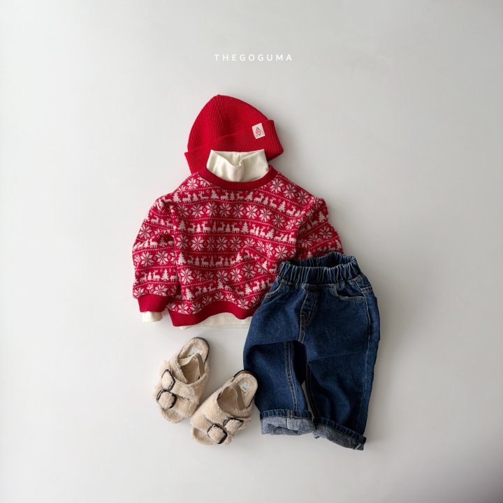 Thegoguma - Korean Children Fashion - #discoveringself - Brushed Cozy Denim Pants - 2