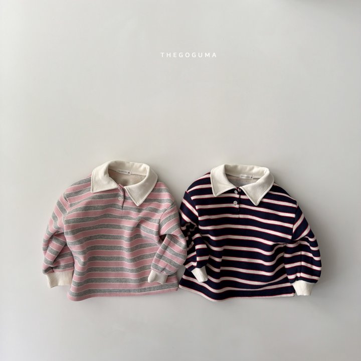 Thegoguma - Korean Children Fashion - #discoveringself - Great Brushed Collar Tee