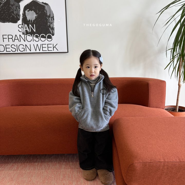 Thegoguma - Korean Children Fashion - #discoveringself - Cozy Striped Turtleneck Tee - 2