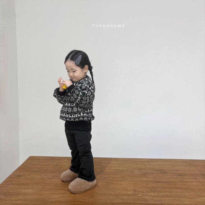 Thegoguma - Korean Children Fashion - #discoveringself - Snowflake Knit Sweatshirt - 4