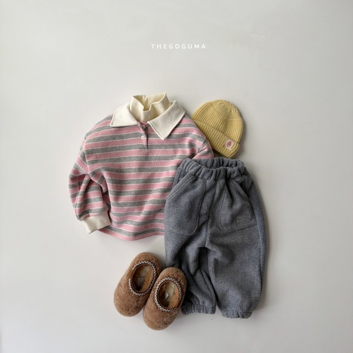 Thegoguma - Korean Children Fashion - #fashionkids - Great Brushed Collar Tee - 2