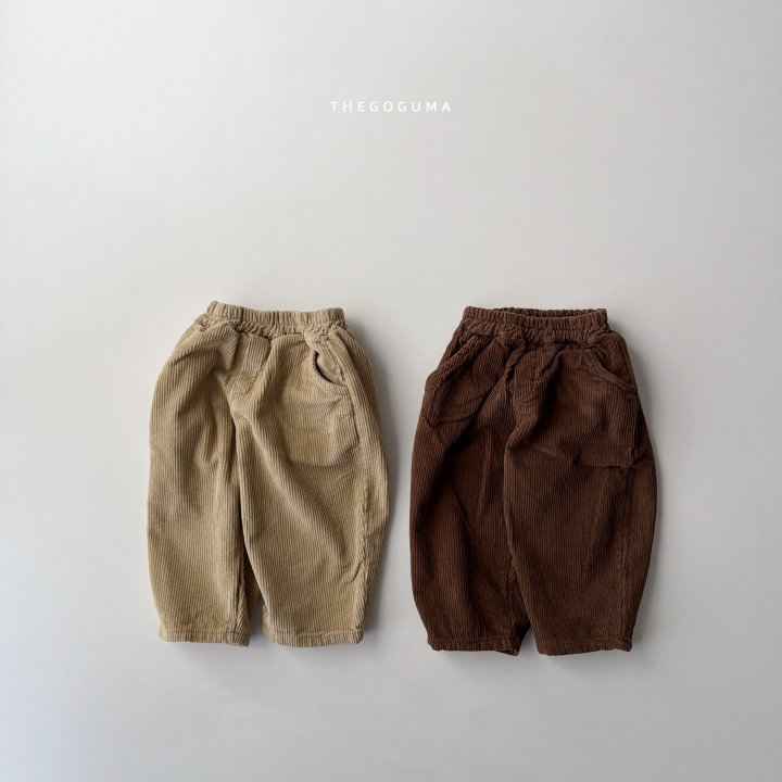 Thegoguma - Korean Children Fashion - #fashionkids - Corduroy Brushed Baggy Pants