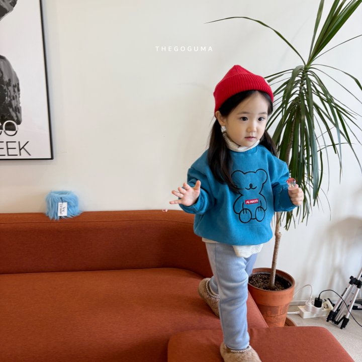 Thegoguma - Korean Children Fashion - #kidsshorts - Pupu Embroidery Sweatshirt - 10