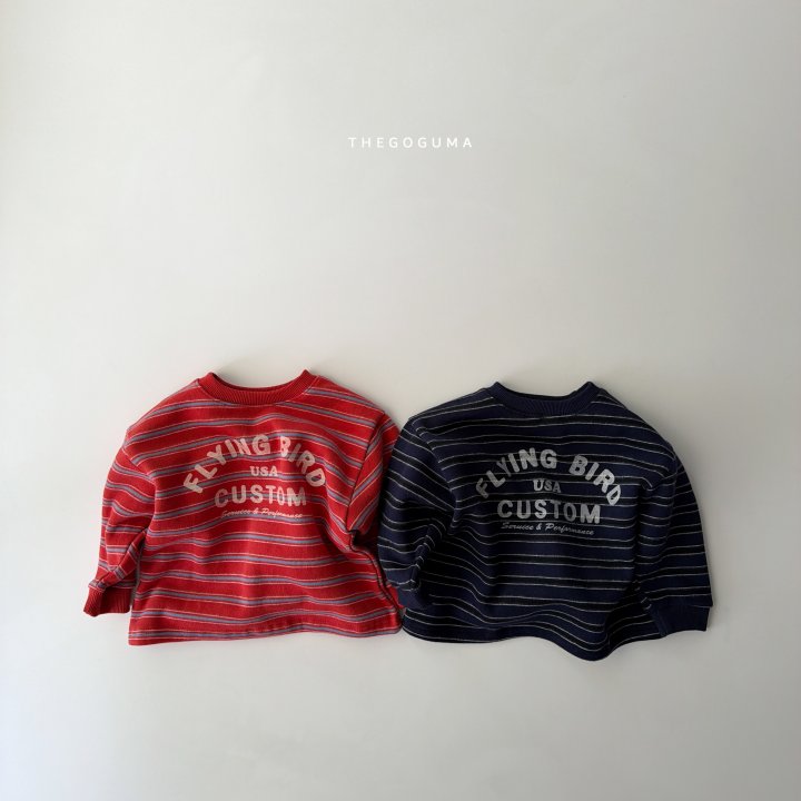 Thegoguma - Korean Children Fashion - #littlefashionista - Flying Striped Tee