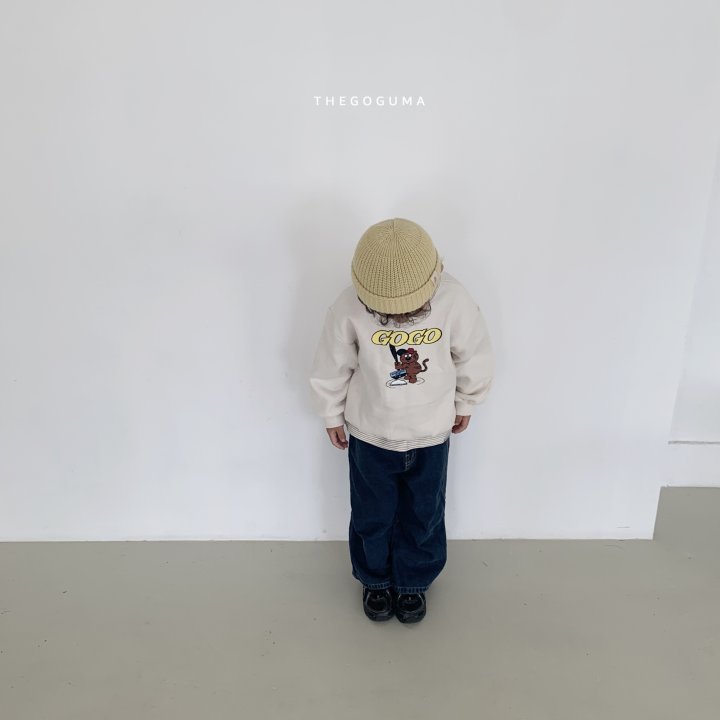 Thegoguma - Korean Children Fashion - #littlefashionista - Point Pleated Brushed Denim Pants - 11