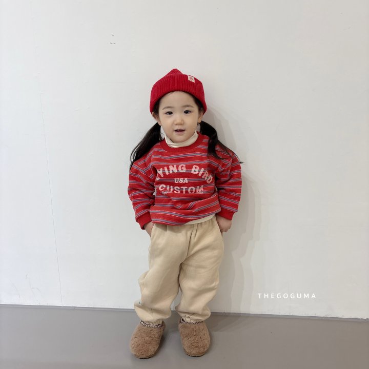 Thegoguma - Korean Children Fashion - #littlefashionista - Cozy Striped Turtleneck Tee - 8