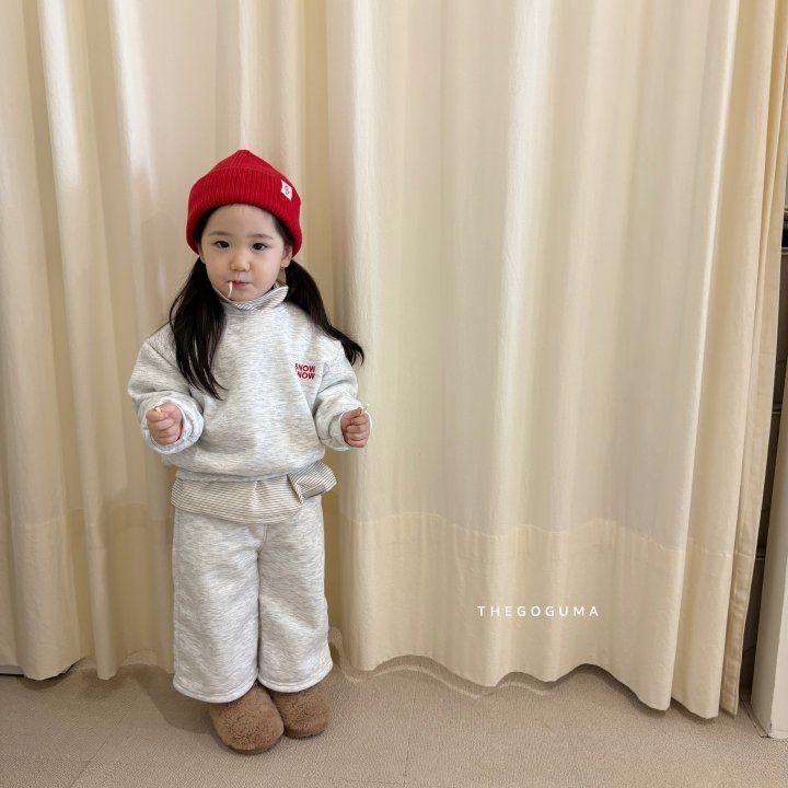 Thegoguma - Korean Children Fashion - #Kfashion4kids - Snow Embroidery Sweatshirt - 4