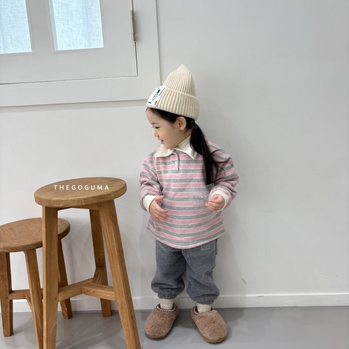 Thegoguma - Korean Children Fashion - #magicofchildhood - Great Brushed Collar Tee - 8