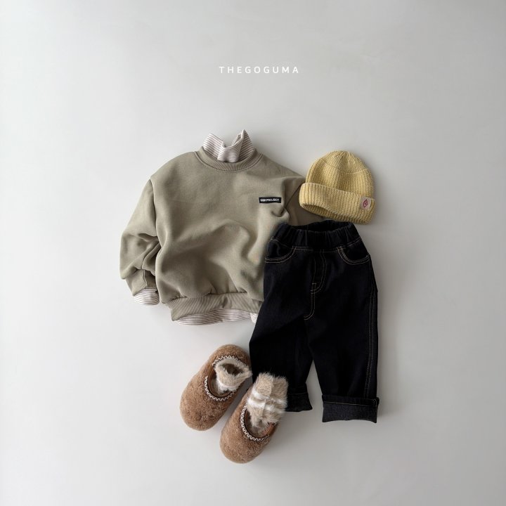 Thegoguma - Korean Children Fashion - #minifashionista - Basic Brushed Denim Pants - 3