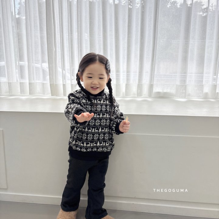 Thegoguma - Korean Children Fashion - #minifashionista - Flare Bonded Span Pants - 8