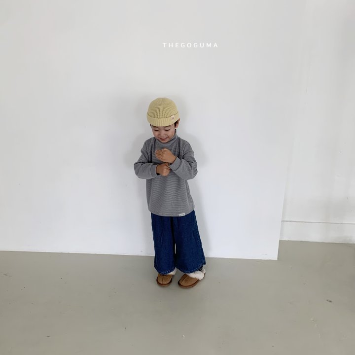 Thegoguma - Korean Children Fashion - #stylishchildhood - Multi Striped Turtleneck Tee - 5