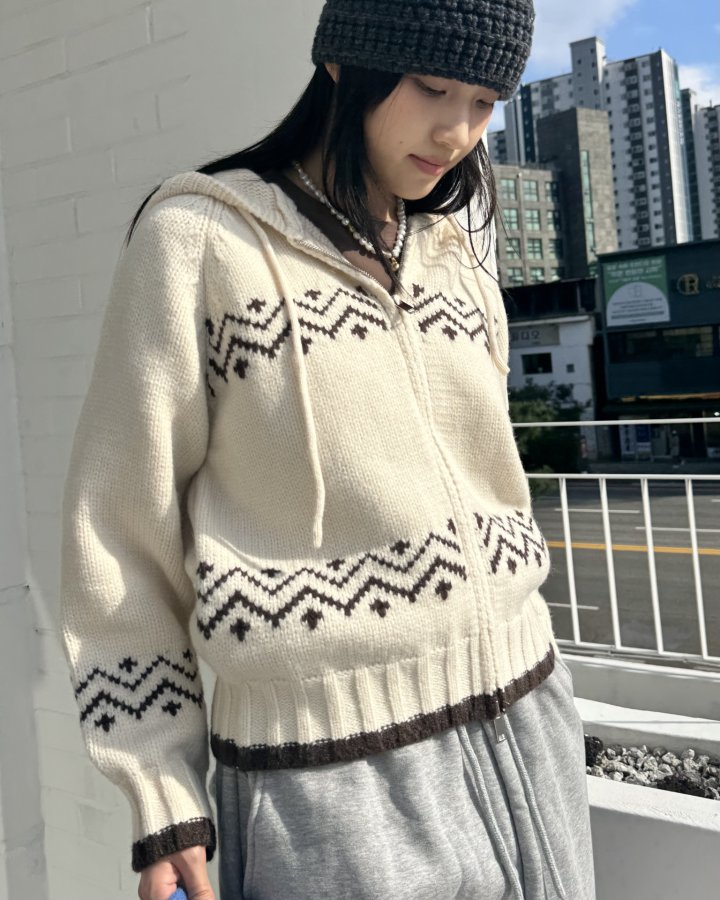 Theres - Korean Women Fashion - #momslook - Hooded Jacket - 5