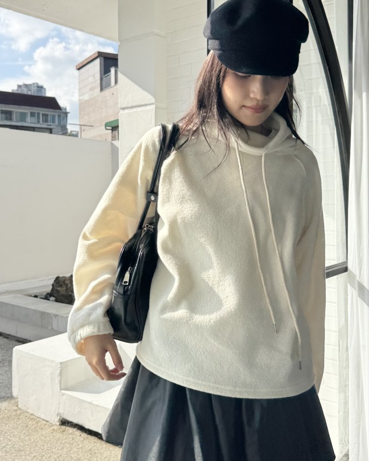 Theres - Korean Women Fashion - #momslook - Terry Turtleneck Tee - 5