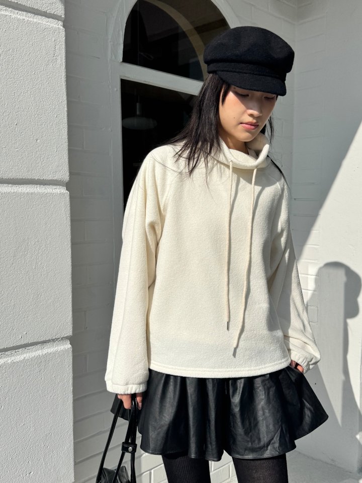 Theres - Korean Women Fashion - #momslook - Terry Turtleneck Tee - 7