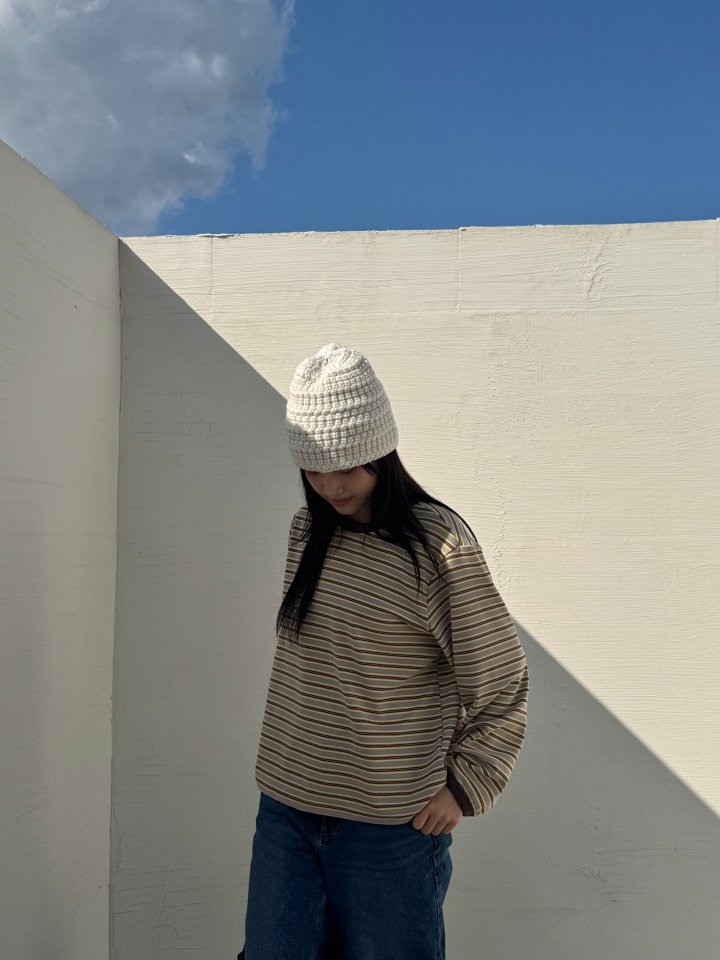 Theres - Korean Women Fashion - #momslook - Bell Stripe Tee - 2