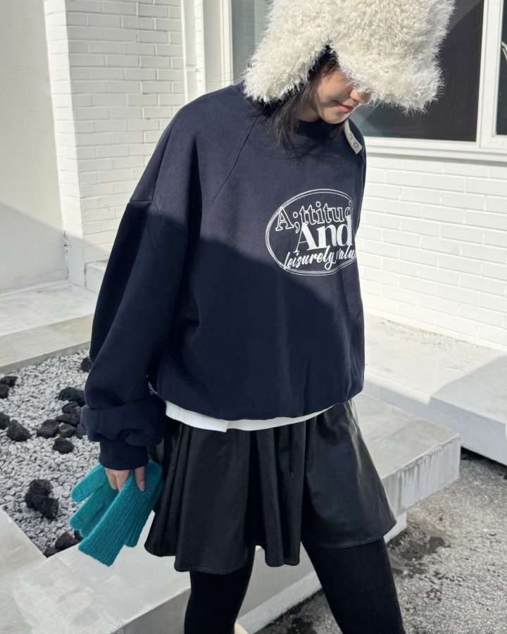 Theres - Korean Women Fashion - #momslook - And Fleece Sweatshirt - 3
