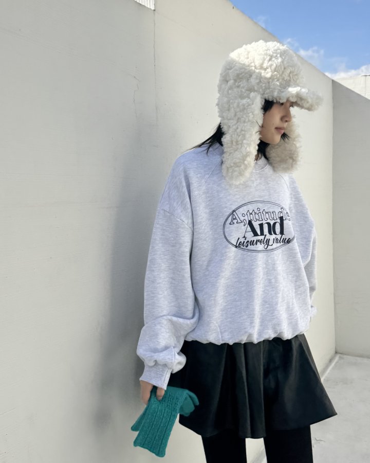 Theres - Korean Women Fashion - #momslook - And Fleece Sweatshirt - 9