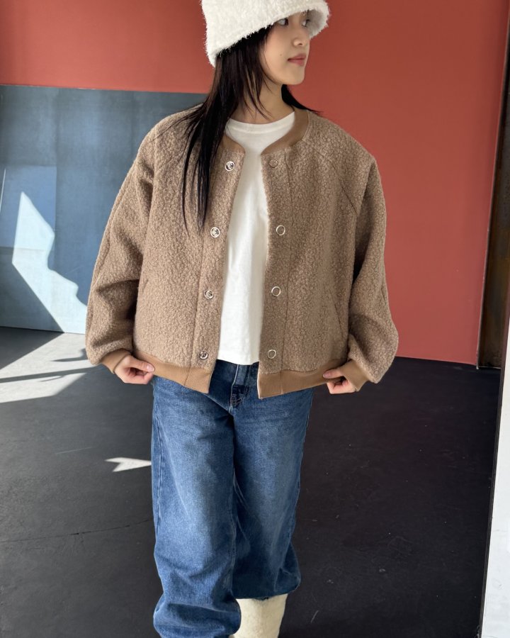 Theres - Korean Women Fashion - #momslook - Poodle Cardigan - 7