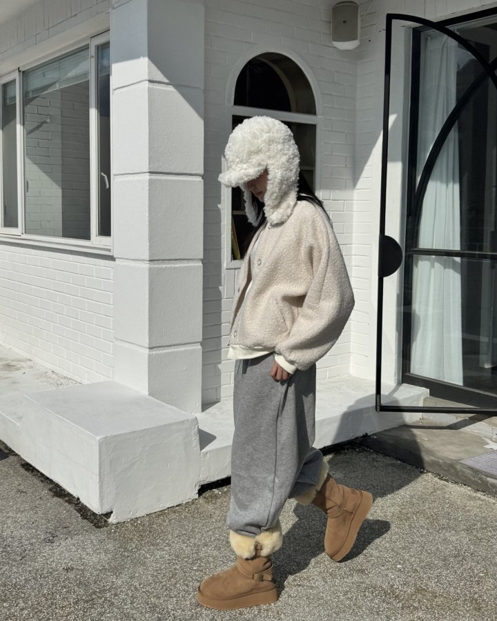 Theres - Korean Women Fashion - #momslook - Poodle Cardigan - 8