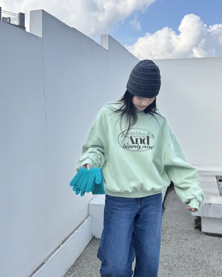 Theres - Korean Women Fashion - #vintagekidsstyle - And Fleece Sweatshirt - 12