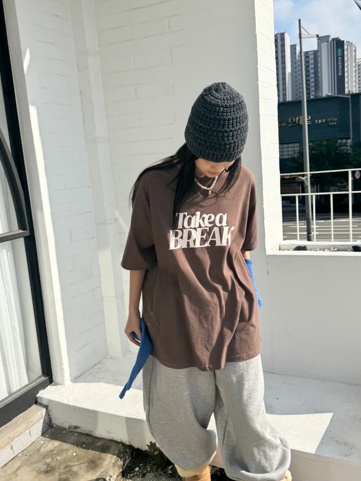 Theres - Korean Women Fashion - #vintagekidsstyle - Take Brushed Tee - 10