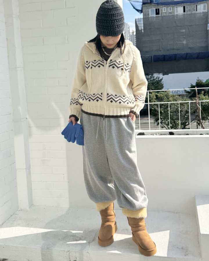 Theres - Korean Women Fashion - #momslook - Hooded Jacket - 4