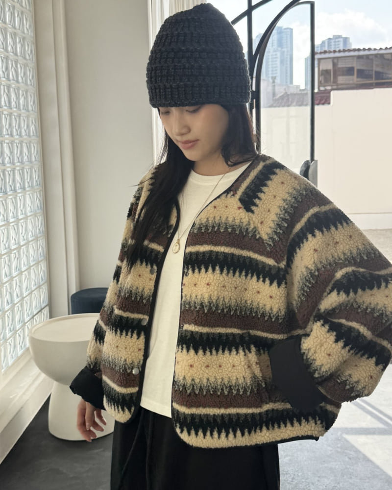Theres - Korean Women Fashion - #womensfashion - Ethnic Reversible Jacket - 11