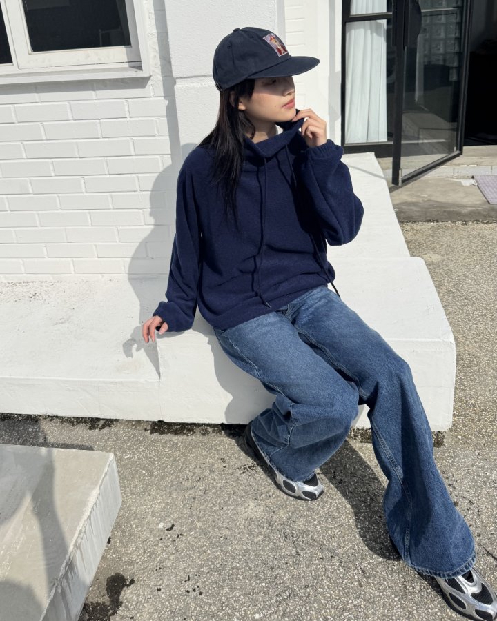 Theres - Korean Women Fashion - #womensfashion - Terry Turtleneck Tee - 2