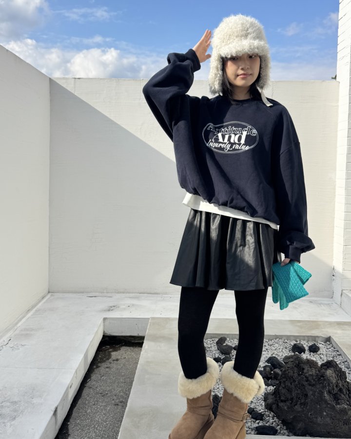 Theres - Korean Women Fashion - #womensfashion - And Fleece Sweatshirt - 2