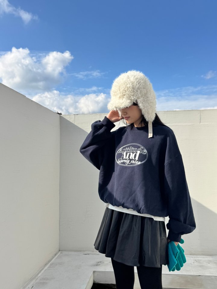 Theres - Korean Women Fashion - #momslook - And Fleece Sweatshirt - 4