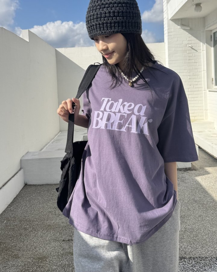Theres - Korean Women Fashion - #womensfashion - Take Brushed Tee - 2