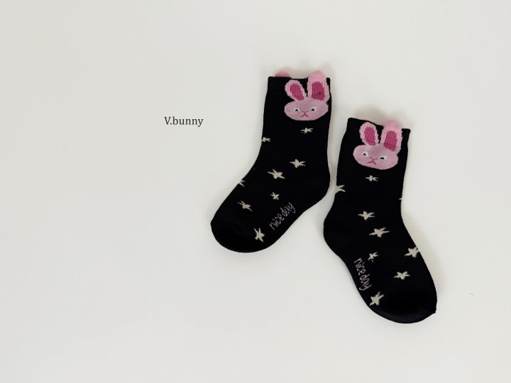 V Bunny - Korean Children Fashion - #Kfashion4kids - Star Bunny Socks Set - 5