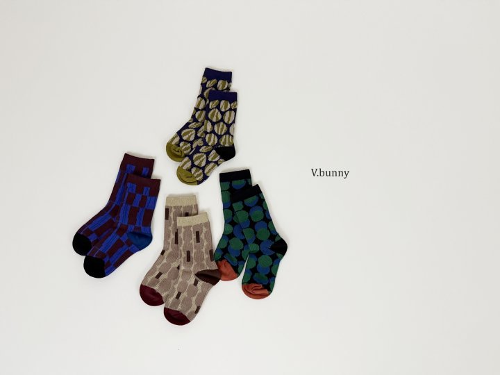 V Bunny - Korean Children Fashion - #Kfashion4kids - Mirror Ball Socks Set - 2