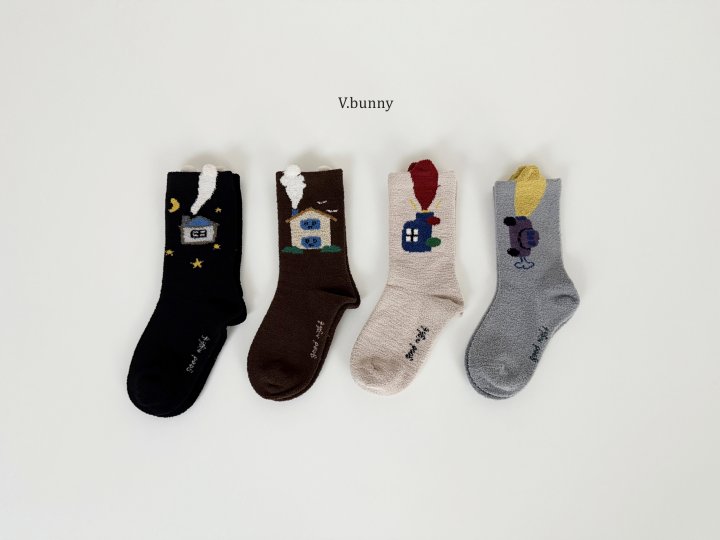 V Bunny - Korean Children Fashion - #Kfashion4kids - High Beam Socks Set
